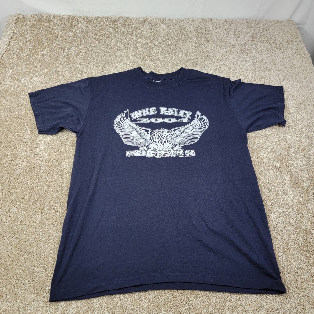 Sz XL Mens Bike Rally 2004‎ Myrtle Beach SC Graphic T-Shirt Biker Tee